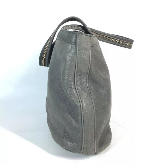 FENDI Bag Shoulder Bag Tote Bag Logo FF Chain Shoulder Bag Leather gray - Picture 14 of 16